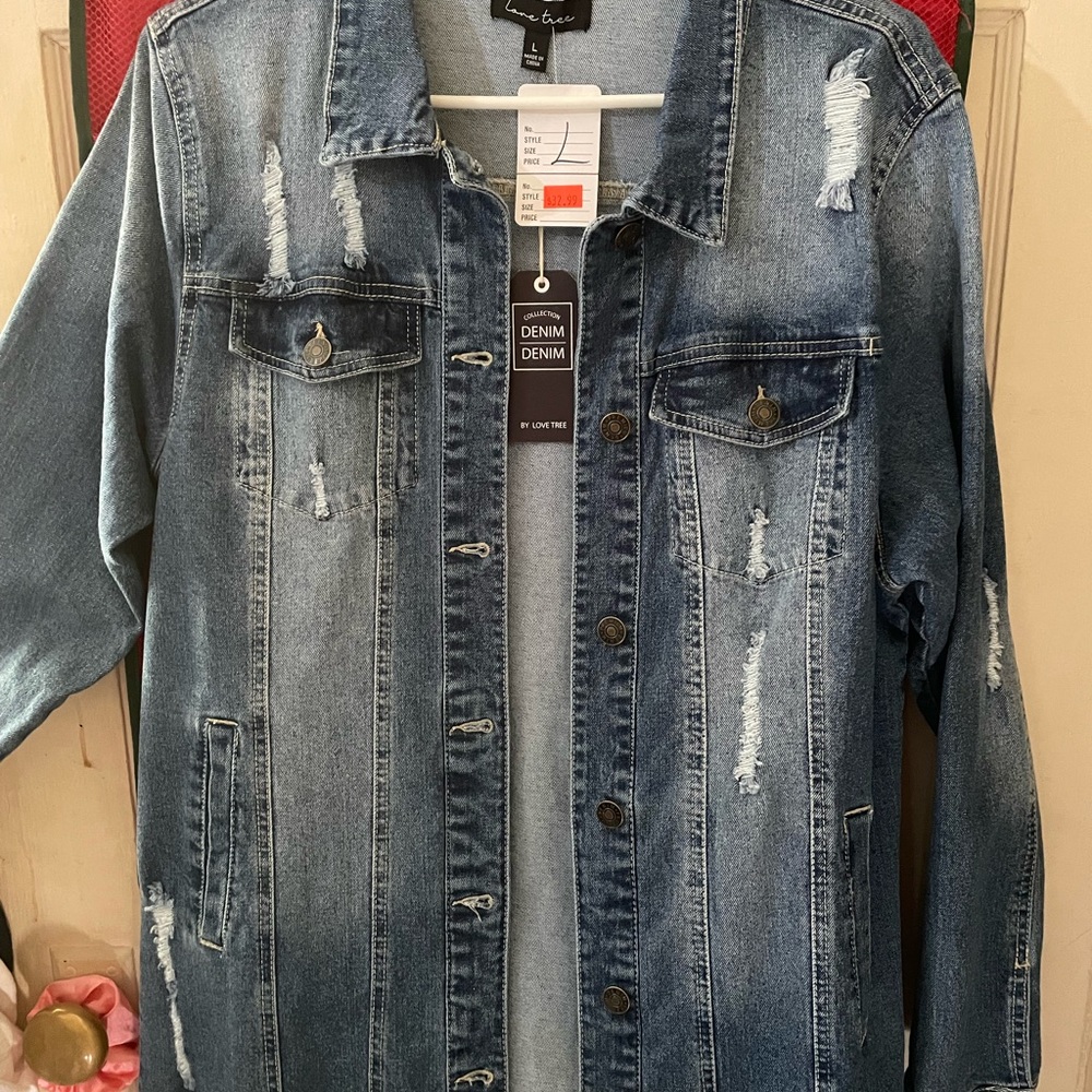 Long denim coat or dress